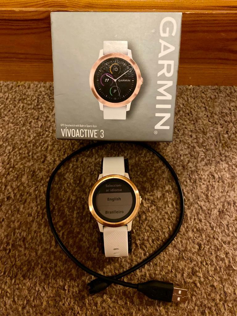 garmin vivoactive 3 gps white